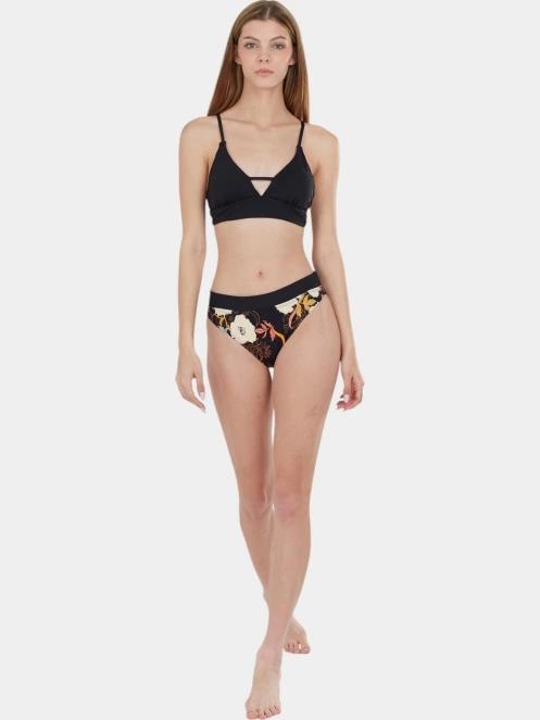 sutien bikini pt. femei Fundango Sahara V-neck Cami Top negru 4