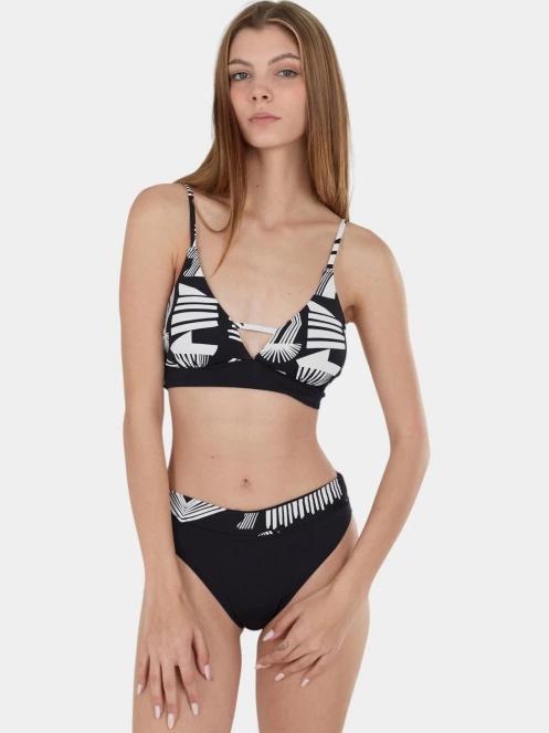 sutien bikini pt. femei Fundango Sahara V-neck Cami Top negru 2