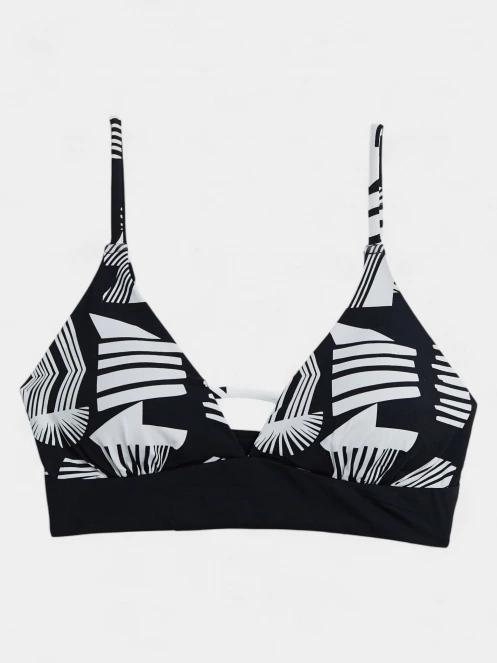 sutien bikini pt. femei Fundango Sahara V-neck Cami Top negru 7