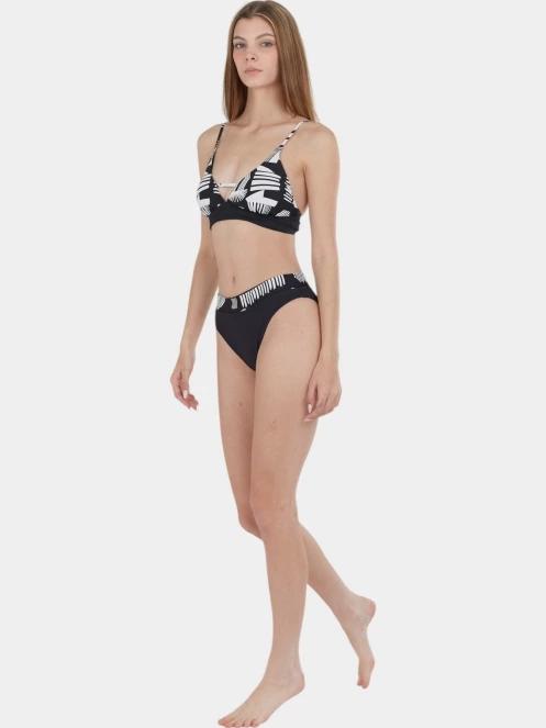 sutien bikini pt. femei Fundango Sahara V-neck Cami Top negru 4