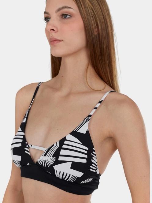 sutien bikini pt. femei Fundango Sahara V-neck Cami Top negru 5