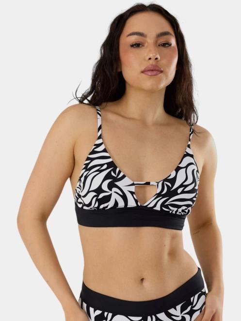 sutien bikini pt. femei Fundango Sahara V-Neck Cami Top negru 2