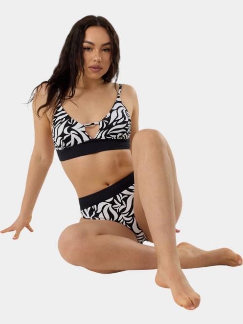 sutien bikini pt. femei Fundango Sahara V-Neck Cami Top negru 5