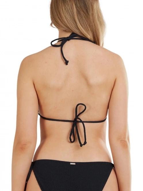 sutien bikini pt. femei Fundango Innisfil Triangle Jacquard Top negru 3