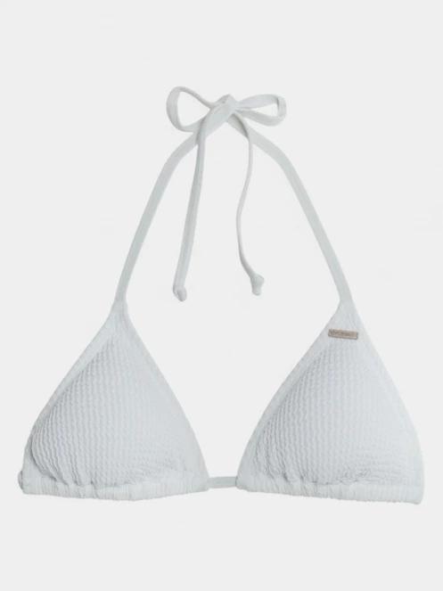 sutien bikini pt. femei Fundango Innisfil Triangle Jacquard Top alb 8