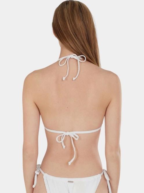 sutien bikini pt. femei Fundango Innisfil Triangle Jacquard Top alb 3