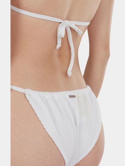 sutien bikini pt. femei Fundango Innisfil Triangle Jacquard Top alb 7