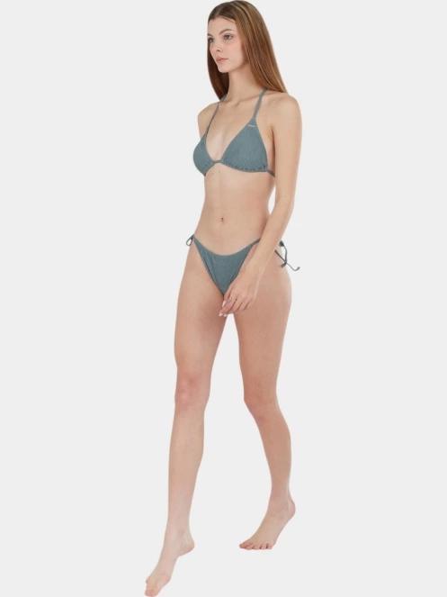 sutien bikini pt. femei Fundango Innisfil Triangle Jacquard Top verde 4