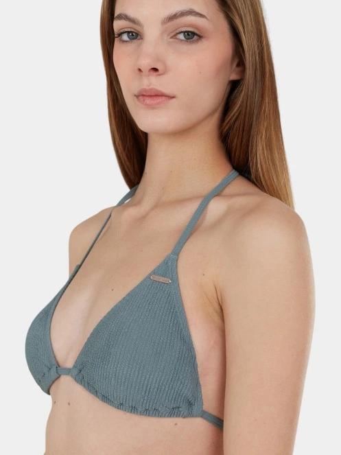 sutien bikini pt. femei Fundango Innisfil Triangle Jacquard Top verde 5