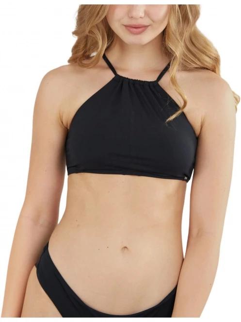 sutien bikini pt. femei Fundango Hogg High Neck Top negru 2