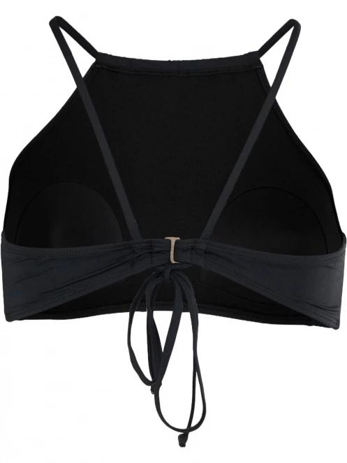 sutien bikini pt. femei Fundango Hogg High Neck Top negru 9