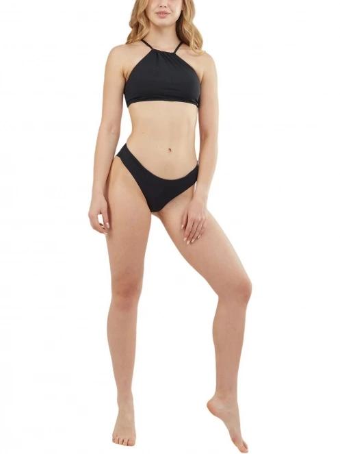 sutien bikini pt. femei Fundango Hogg High Neck Top negru 4