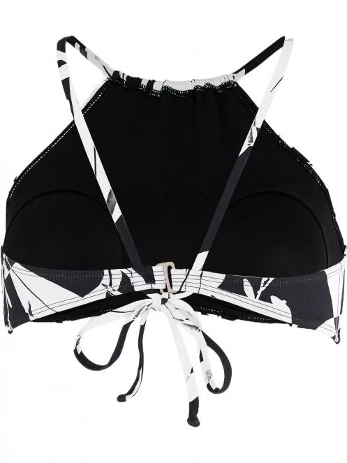 sutien bikini pt. femei Fundango Hogg High Neck Top negru 8