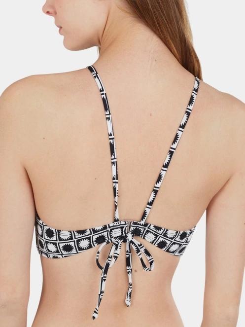 sutien bikini pt. femei Fundango Hogg High Neck Top negru 5
