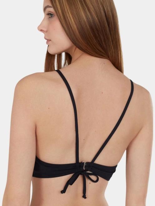 sutien bikini pt. femei Fundango Hogg High Neck Top negru 6