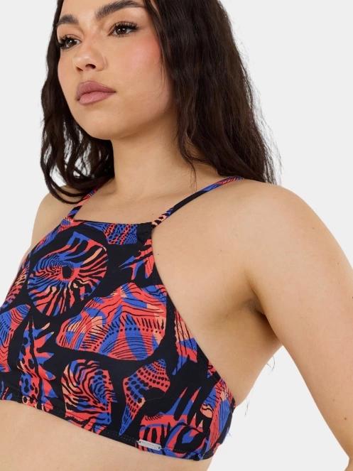 sutien bikini pt. femei Fundango Hogg High Neck Top negru 5