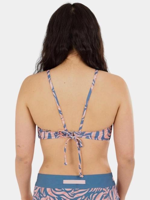 sutien bikini pt. femei Fundango Hogg High Neck Top albastru inchis 3