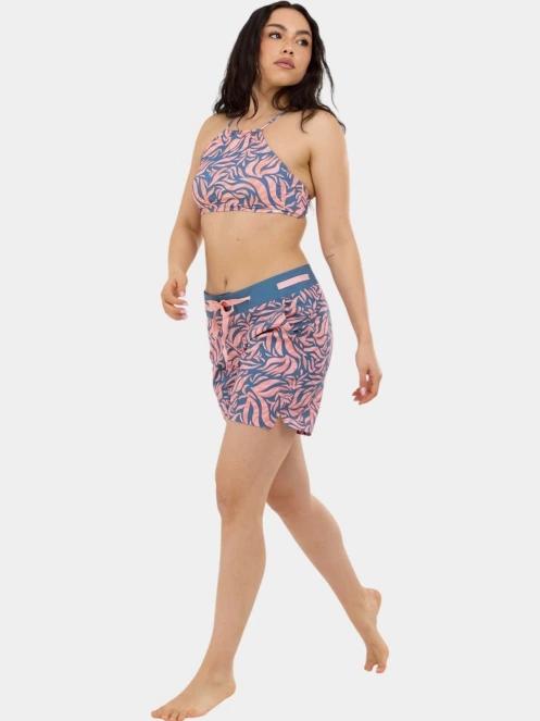 sutien bikini pt. femei Fundango Hogg High Neck Top albastru inchis 5