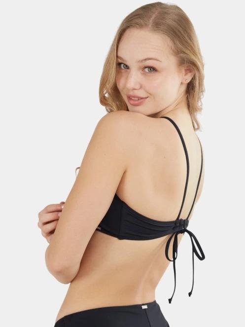 sutien bikini pt. femei Fundango Hogg High Neck Top negru 6