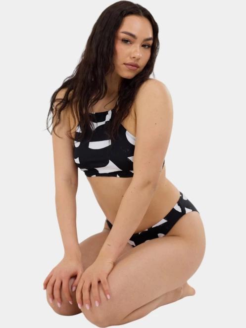 sutien bikini pt. femei Fundango Hogg High Neck Top negru 5