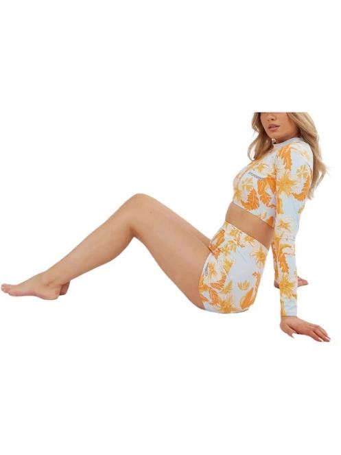 sutien bikini pt. femei Fundango Amelia Surf Top portocaliu 8