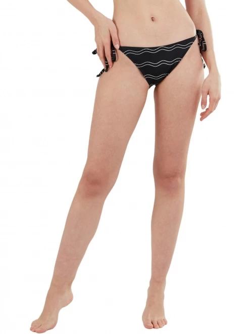 chiloti bikini pt. femei Fundango Innisfil Ties-side Bottoms negru 2