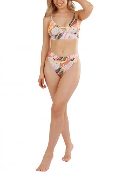 chiloti bikini pt. femei Fundango Sahara Mid Waist Full Bottoms violet 4