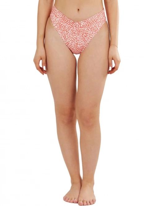 chiloti bikini pt. femei Fundango Sahara Mid Waist Full Bottoms rosu 2