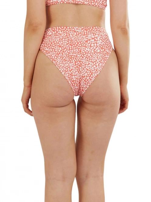 chiloti bikini pt. femei Fundango Sahara Mid Waist Full Bottoms rosu 3