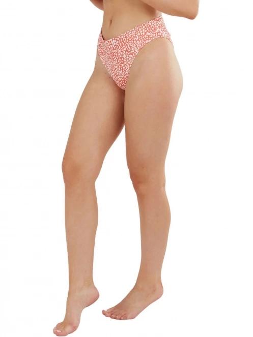 chiloti bikini pt. femei Fundango Sahara Mid Waist Full Bottoms rosu 5