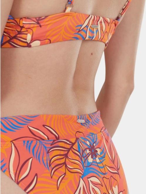 chiloti bikini pt. femei Fundango Sahara Mid Waist Full Bottom roz 4