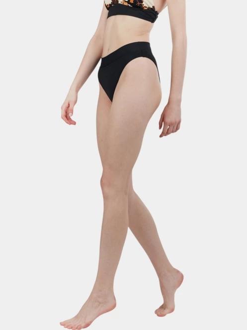 chiloti bikini pt. femei Fundango Sahara Mid Waist Full Bottom negru 5