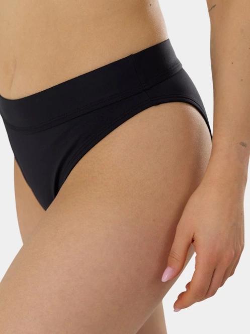 chiloti bikini pt. femei Fundango Sahara Midwaist Full Bottom negru 5