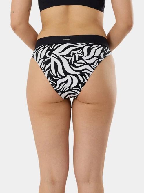 chiloti bikini pt. femei Fundango Sahara Midwaist Full Bottom negru 4