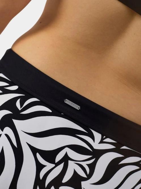 chiloti bikini pt. femei Fundango Sahara Midwaist Full Bottom negru 8