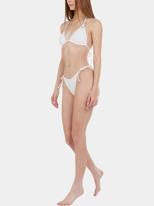 chiloti bikini pt. femei Fundango Innisfil II Tie-side Jacquard Bottom alb 4