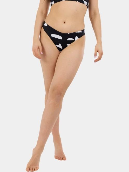 chiloti bikini pt. femei Fundango Hogg High Waisted Bottom negru 2