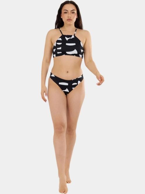 chiloti bikini pt. femei Fundango Hogg High Waisted Bottom negru 3