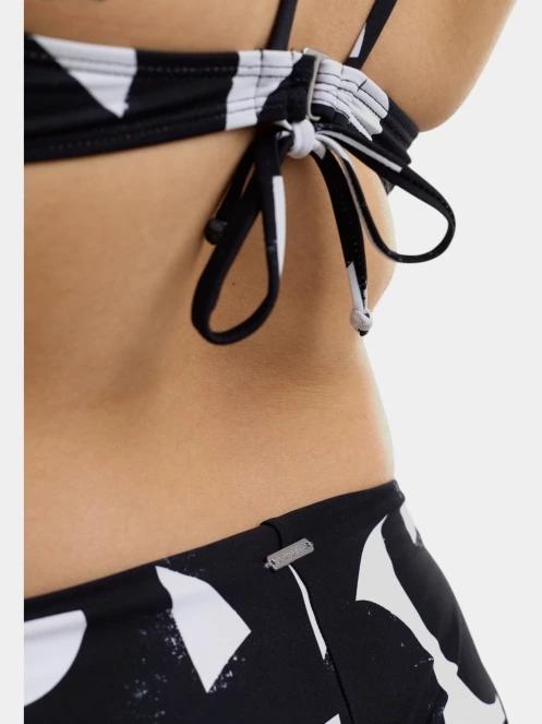 chiloti bikini pt. femei Fundango Hogg High Waisted Bottom negru 5