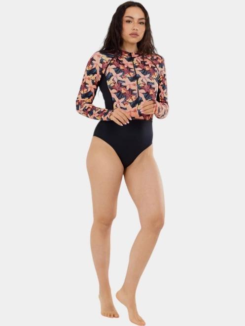 costum de baie pt. femei Fundango Dolphin Long Sleeve Suit roz 5