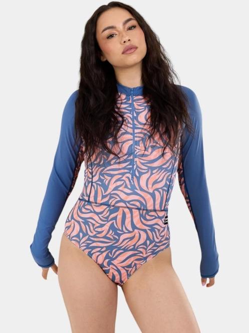 costum de baie pt. femei Fundango Dolphin Long Sleeve Suit albastru inchis 2