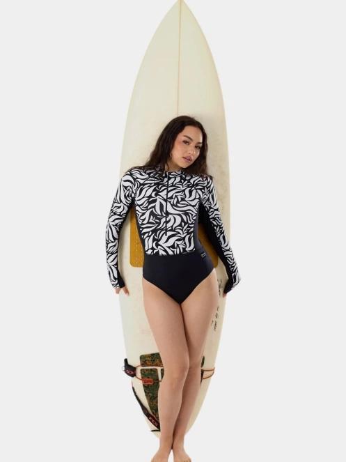 costum de baie pt. femei Fundango Dolphin Long Sleeve Suit negru 4