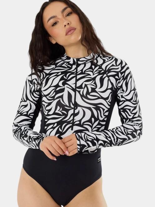 costum de baie pt. femei Fundango Dolphin Long Sleeve Suit negru 5