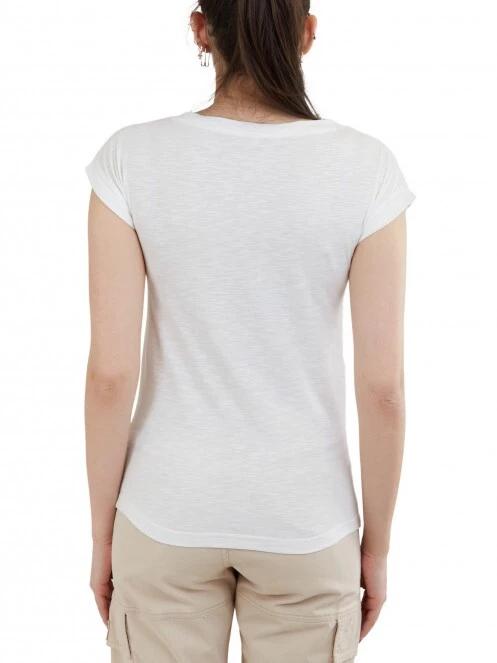tricou cu maneci scurte pt. femei Fundango Amira T-shirt alb 3