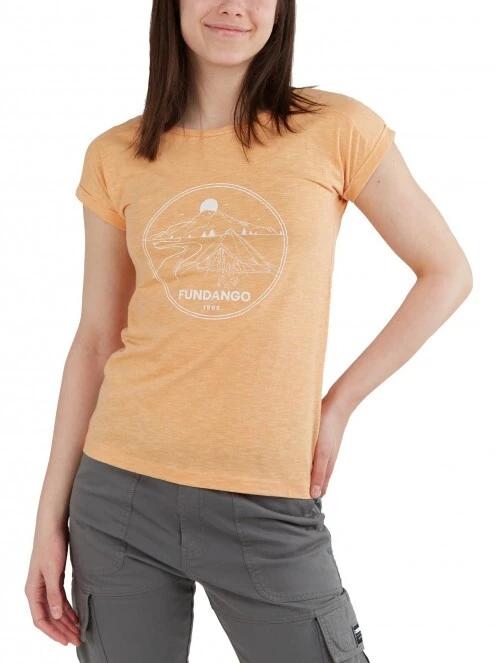 tricou cu maneci scurte pt. femei Fundango Amira T-shirt galben 2