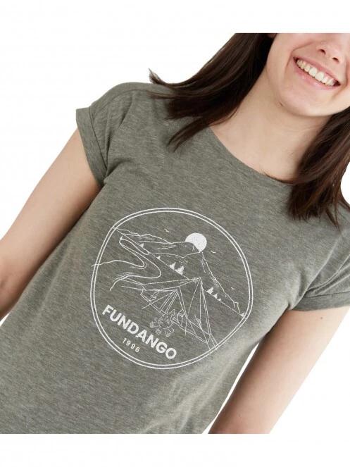 tricou cu maneci scurte pt. femei Fundango Amira T-shirt oliv 4