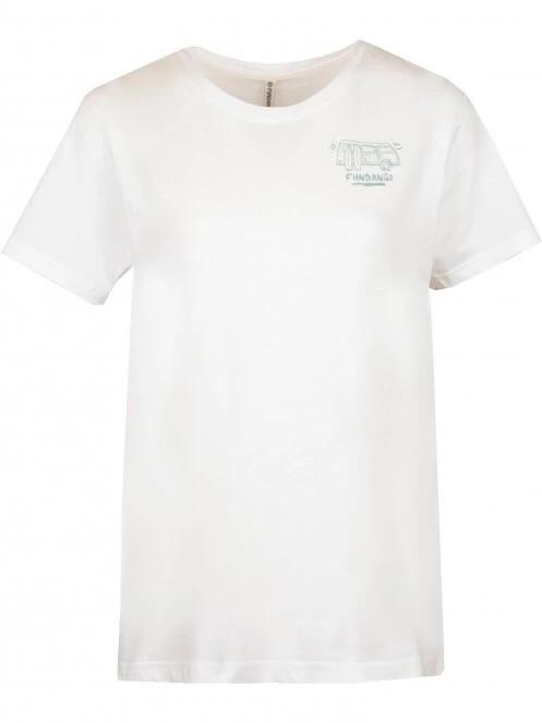 tricou cu maneci scurte pt. femei Fundango Bolton T-shirt alb 7