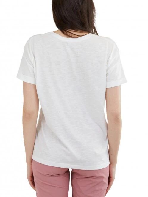 tricou cu maneci scurte pt. femei Fundango Nissa T-shirt alb 3