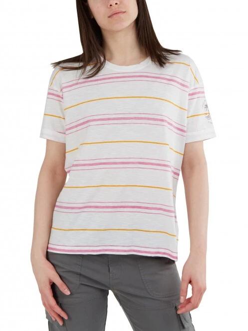 tricou cu maneci scurte pt. femei Fundango Nissa T-shirt alb 2