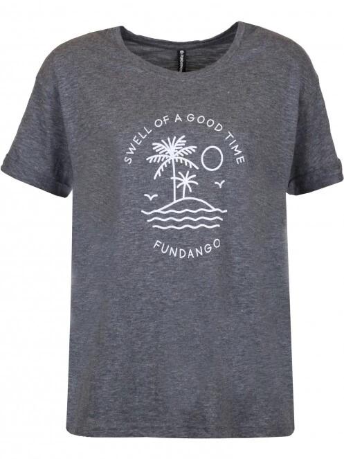 tricou cu maneci scurte pt. femei Fundango Nissa T-shirt gri 7
